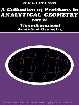 cover image of A Collection of Problems in Analytical Geometry